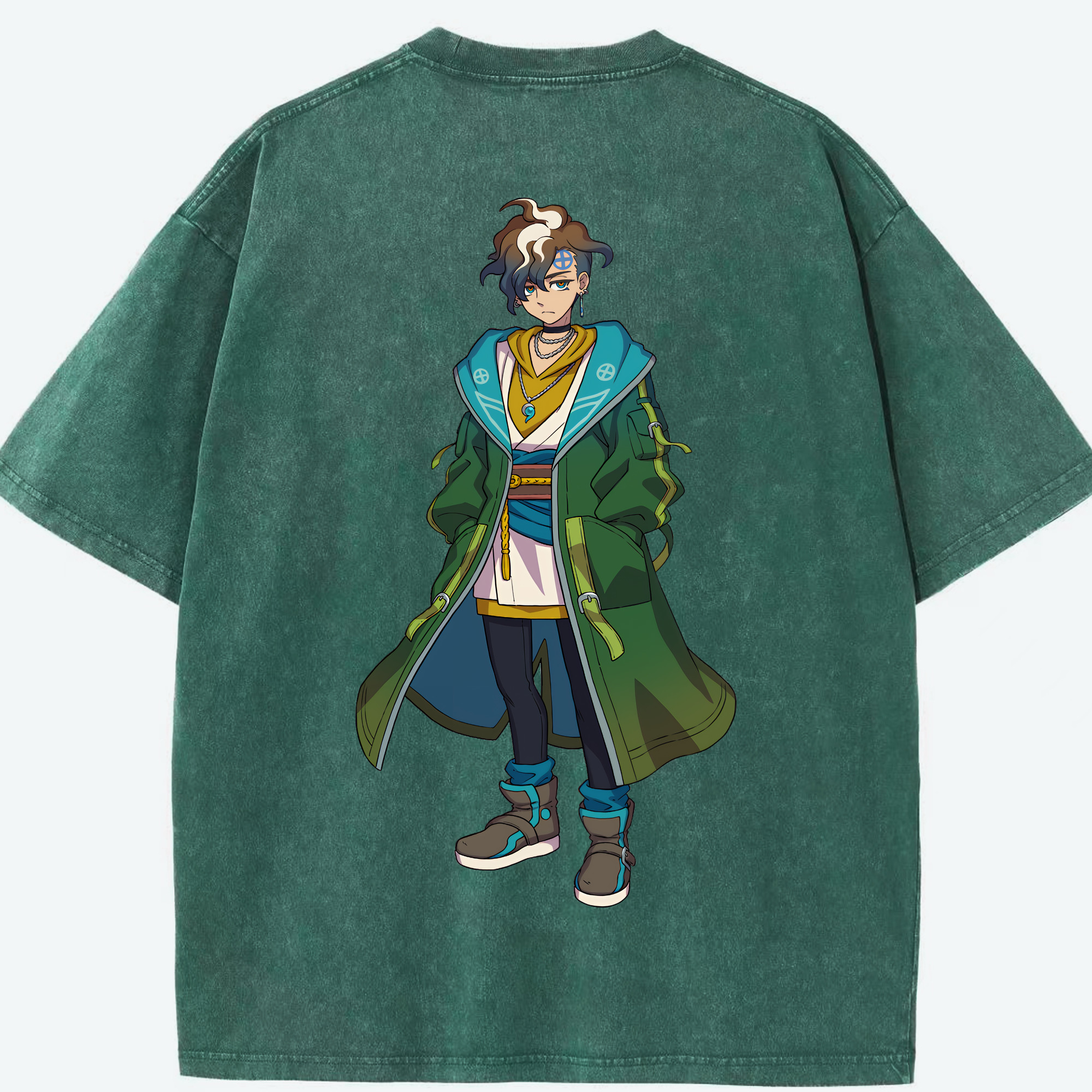 （画像用） 妖怪ウォッチ Yo-kai Watch 綿100% ヴィンテージ風 半袖Tシャツ（背面プリント）